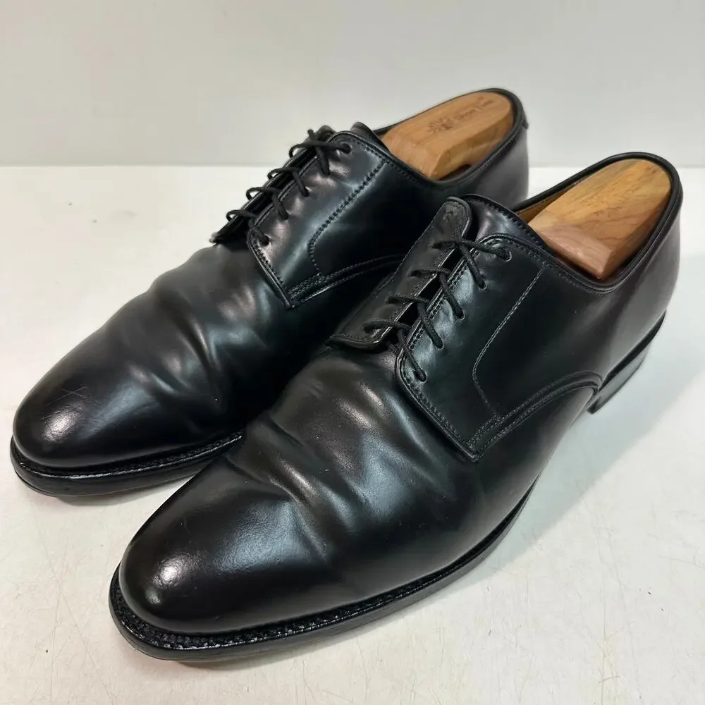 NEW HEELS Crockett & Jones Black Shell Cordovan Derby England UK 10 D US 11 C